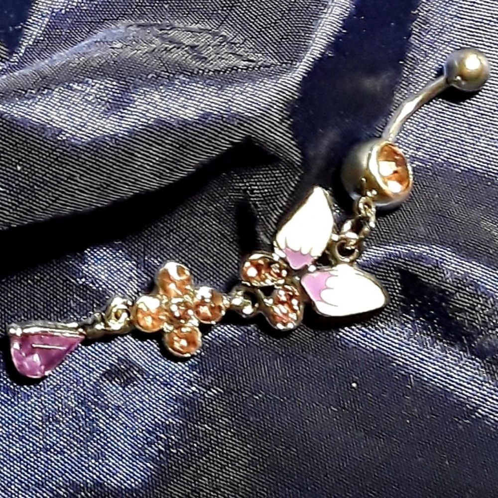 Belly Button Jewelry Butterfly Hanging